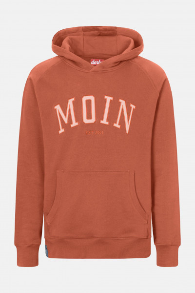 Derbe Moin Herren Hoodie Braun Orange Cinnamon