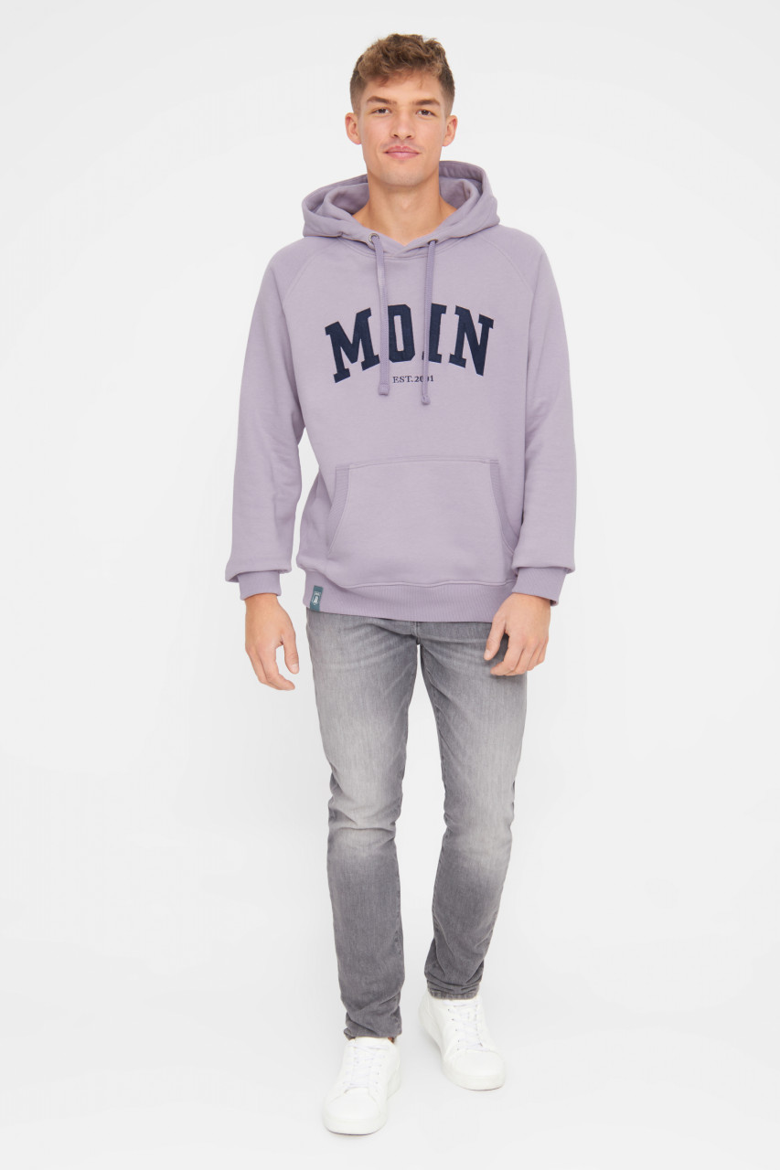 Derbe Hoodie Moin Herren Flieder Grau