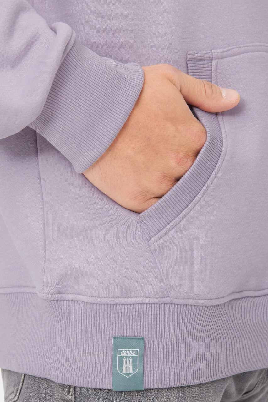 Derbe Hoodie Moin Herren Flieder Grau