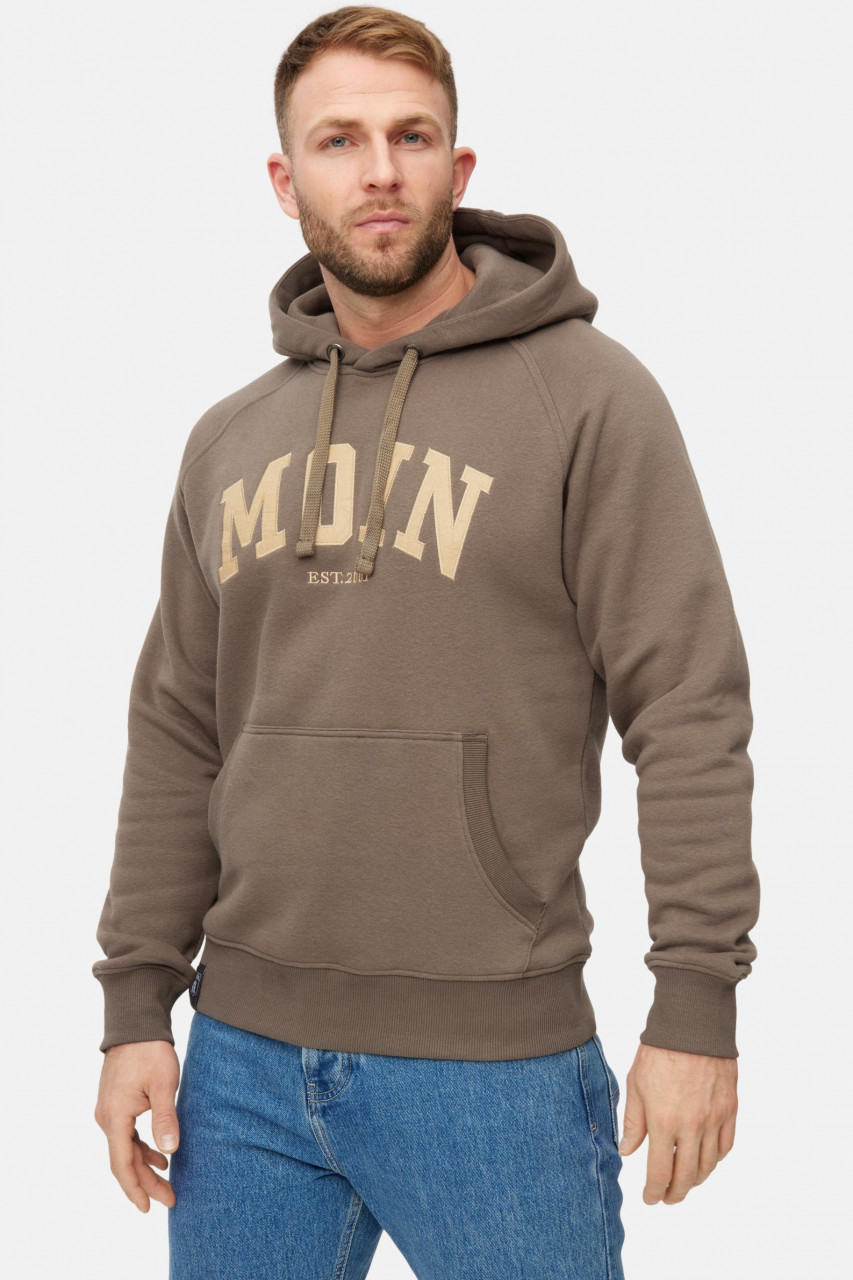 Derbe Hoodie Moin Herren Braun Kapuzenpullover GOTS