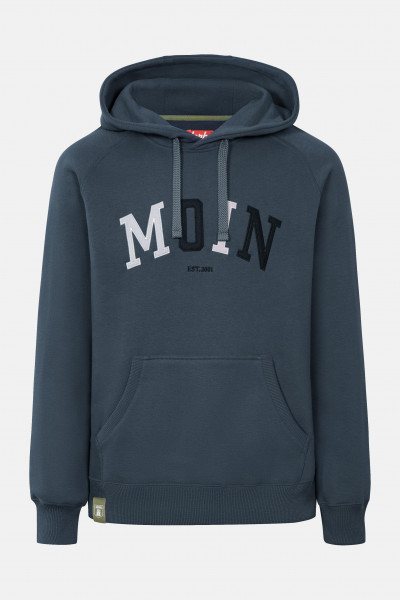 Derbe Moin Herren Hoodie Kapuzenpullover Navy Dunkelblau Zweifarbig Derbe Moin Herren Hoodie Kapuzenpullover Navy Dunkelblau Zweifarbig