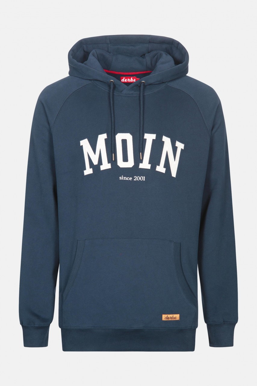 Derbe Moin Hoody Boys Herren Kapuzenpullover Navy Dunkelblau