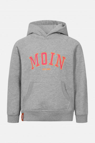 Derbe Moin Kinder Hoodie Grau