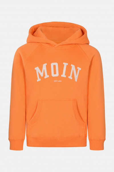 Derbe Moin Kinder Hoodie Kapuzenpullover Sun Orange Nachhaltig