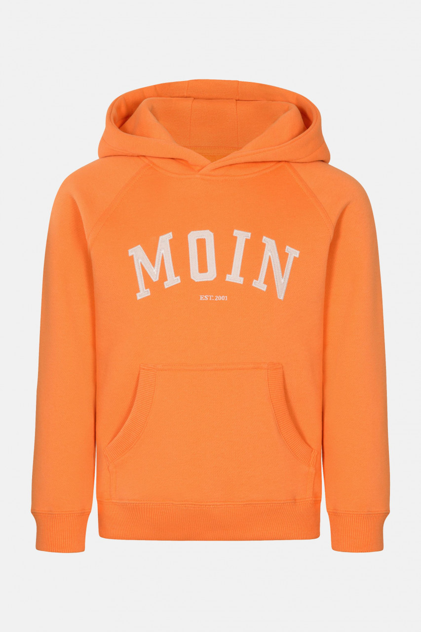 Derbe Moin Kinder Hoodie Kapuzenpullover Sun Orange Nachhaltig