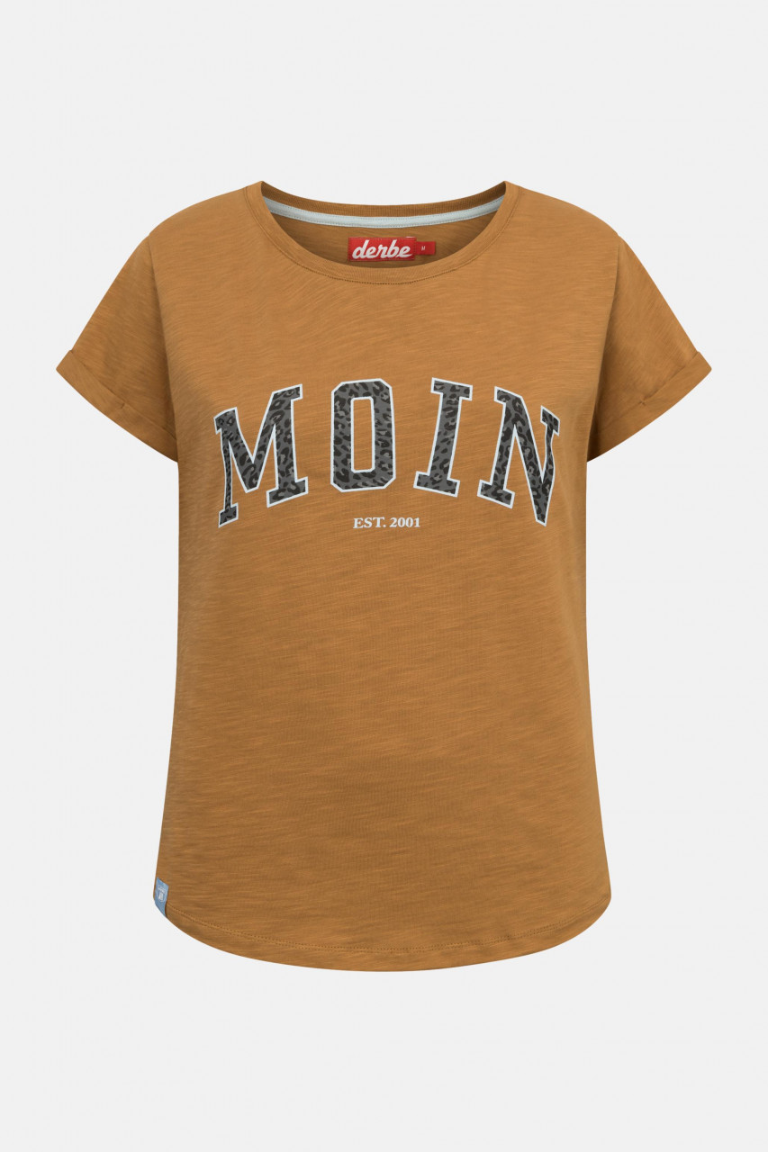 Derbe T-Shirt Moin Leo Damen Braun