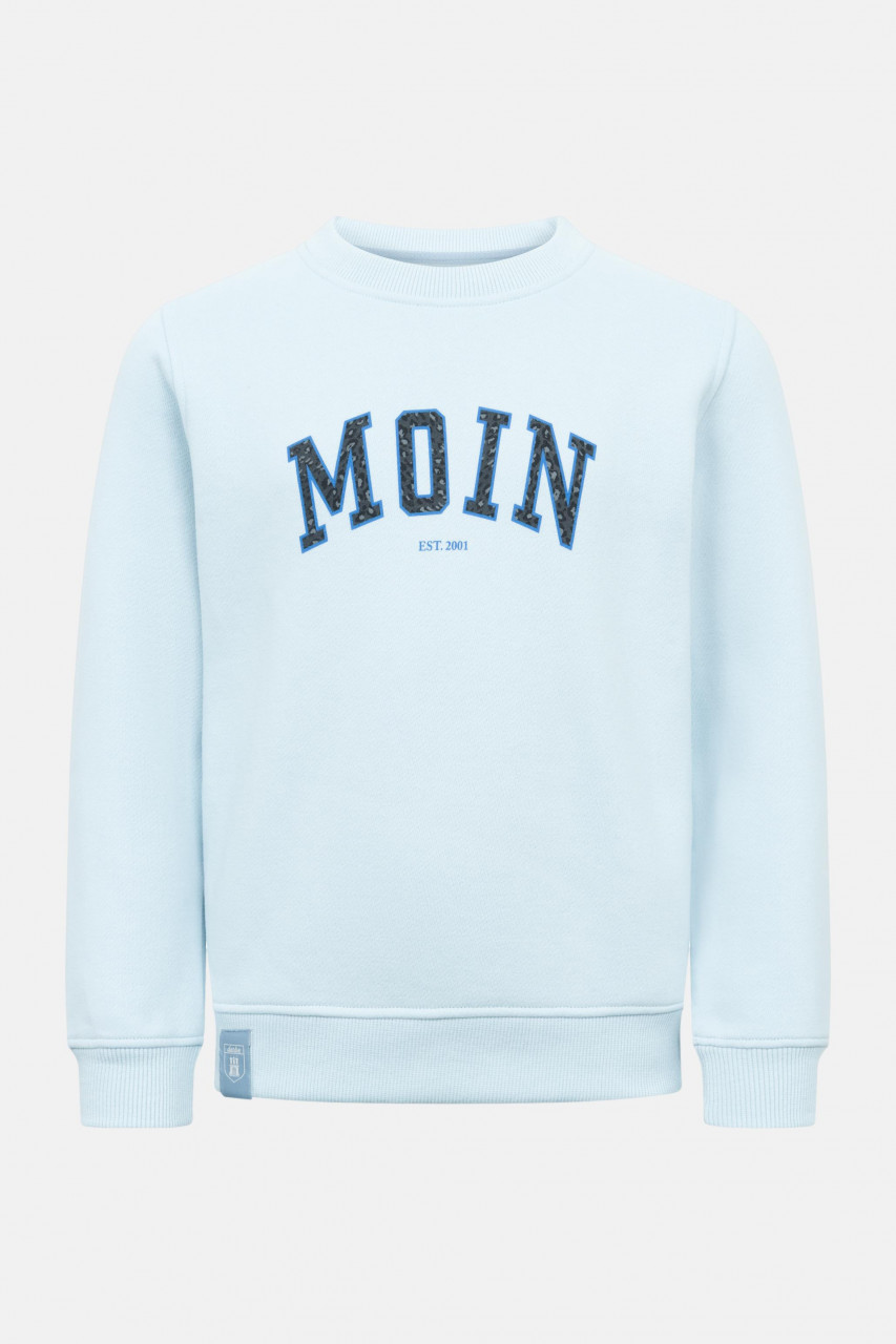 Derbe Sweatshirt Moin Leo Kinder Hellblau