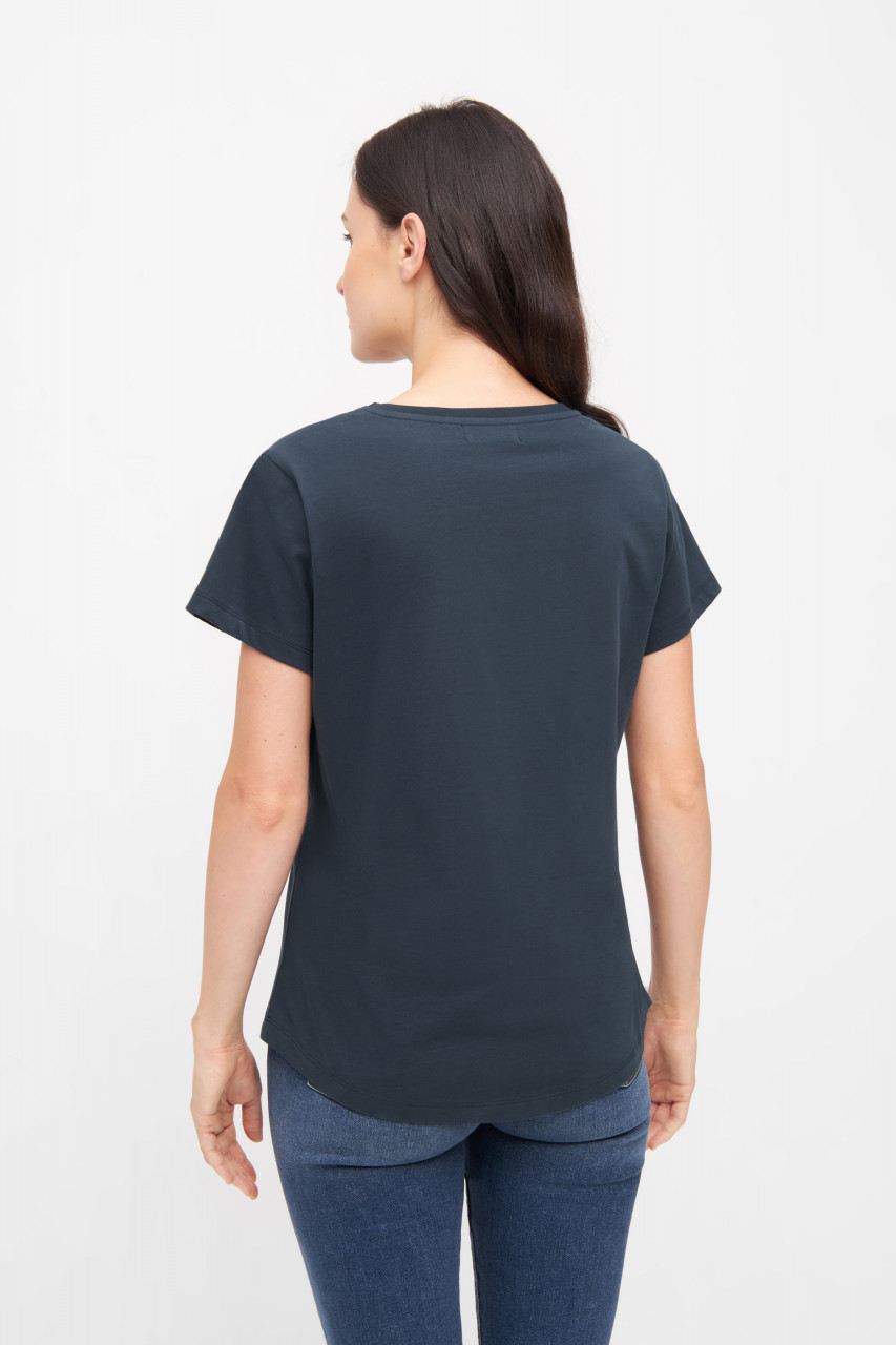 Derbe T-Shirt Moin Scherie Damen Blau