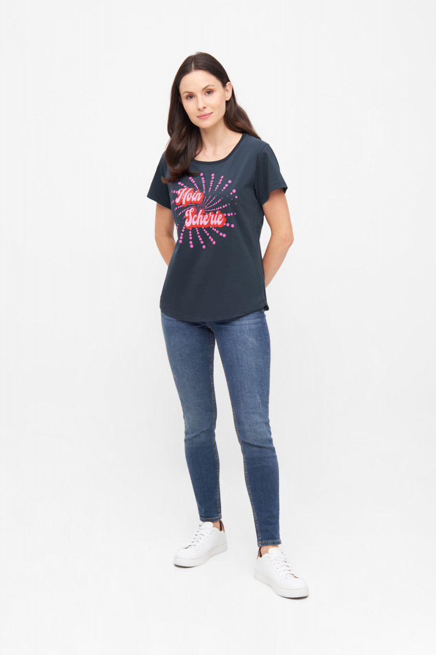 Derbe T-Shirt Moin Scherie Damen Blau