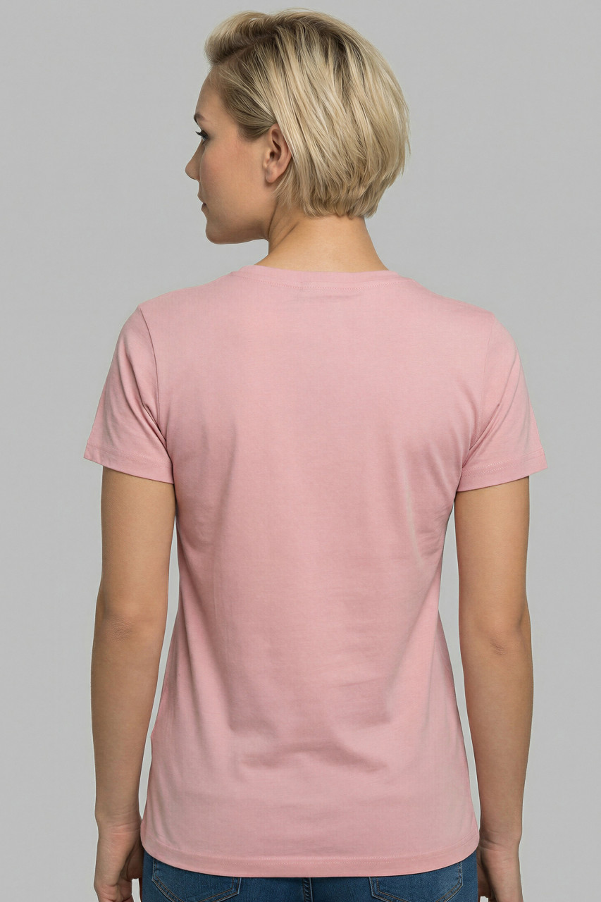 Derbe T-Shirt Moin X Damen Rosa Rot GOTS Organic