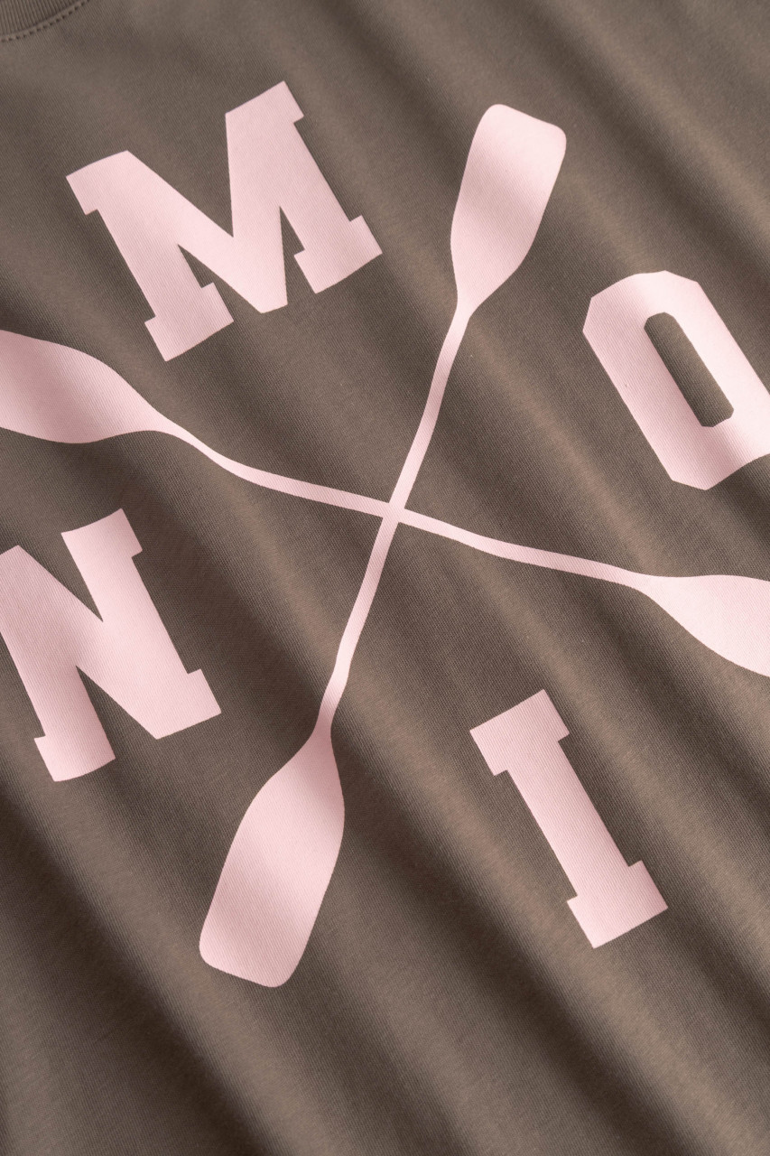 Derbe T-Shirt Moin X Damen Braun Rosa GOTS Organic