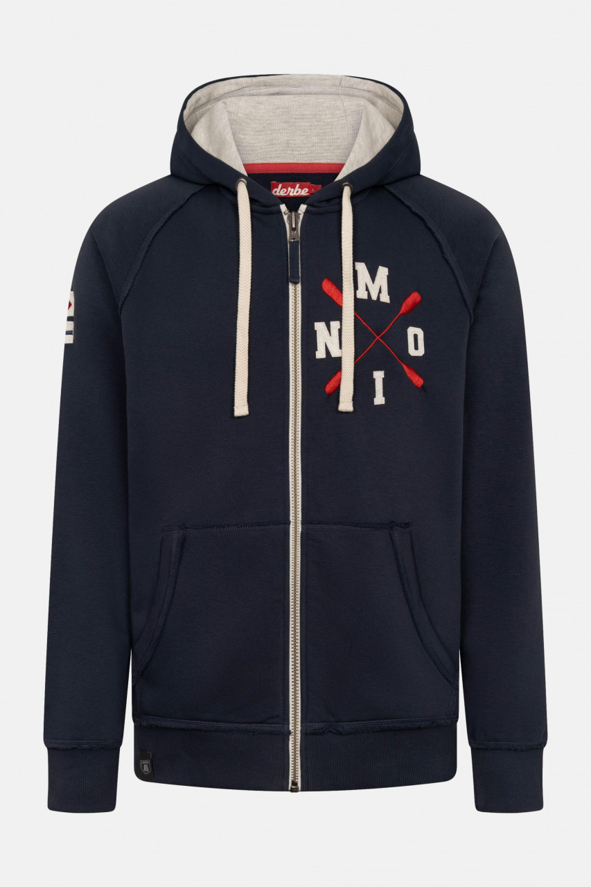 Derbe Sweatjacke Moin X Herren Dunkelblau Zip Hoodie GOTS