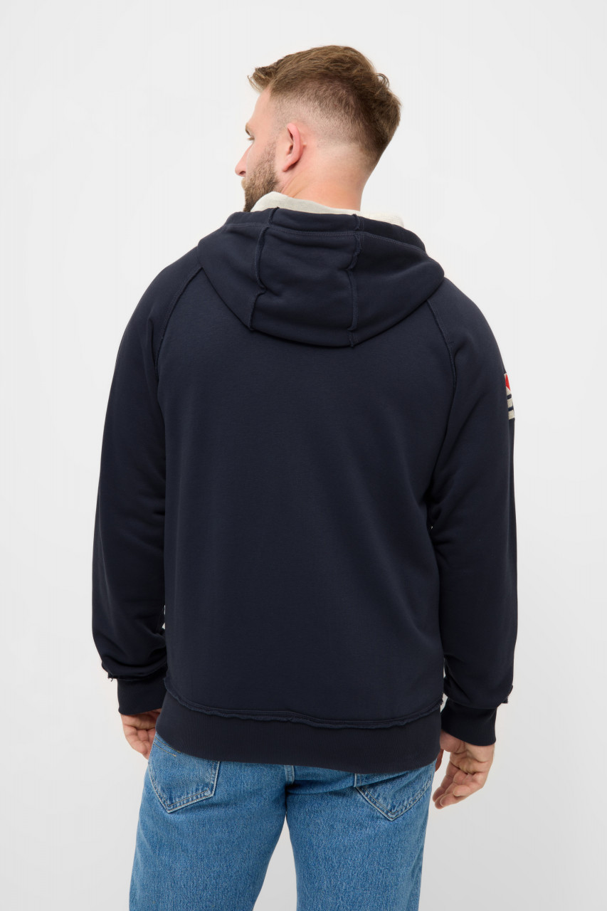 Derbe Sweatjacke Moin X Herren Dunkelblau Zip Hoodie GOTS