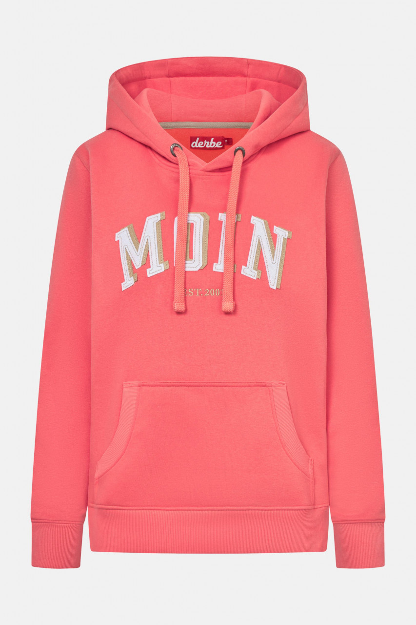 Derbe Hoodie Moinmoin Damen Pink Kapuzenpullover GOTS