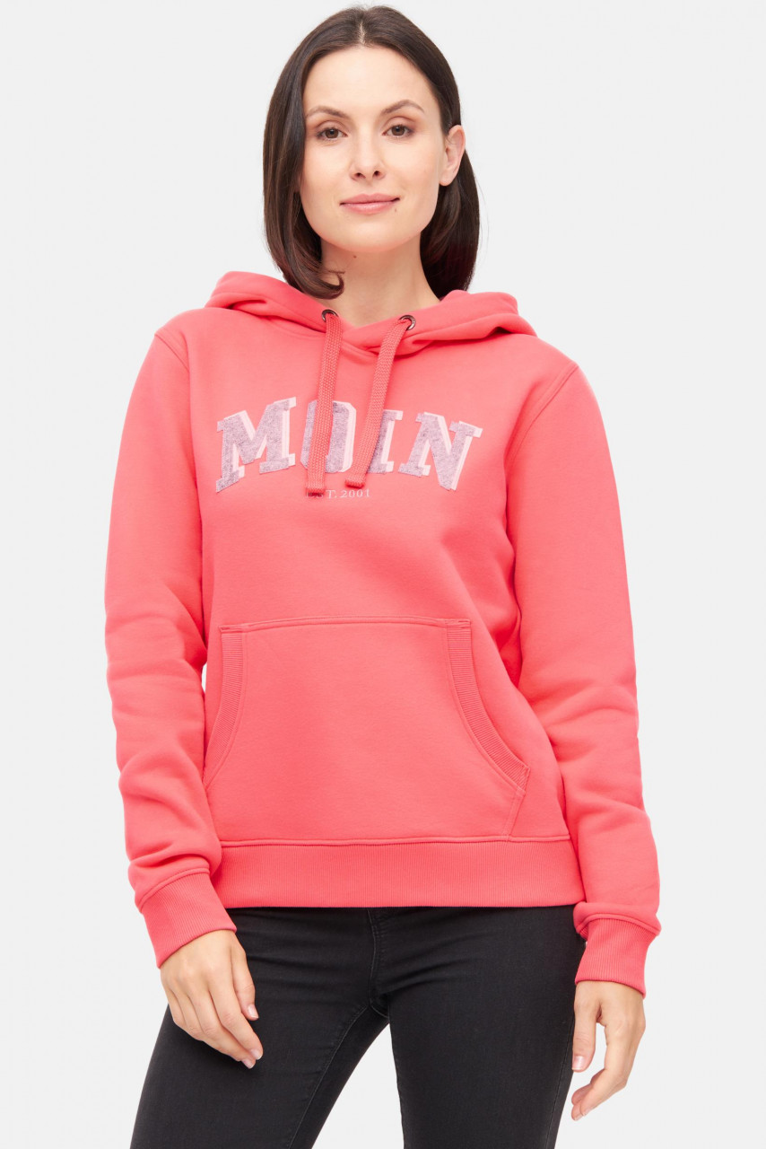 Derbe Hoodie Moinmoin Damen Rosa Kapuzenpullover