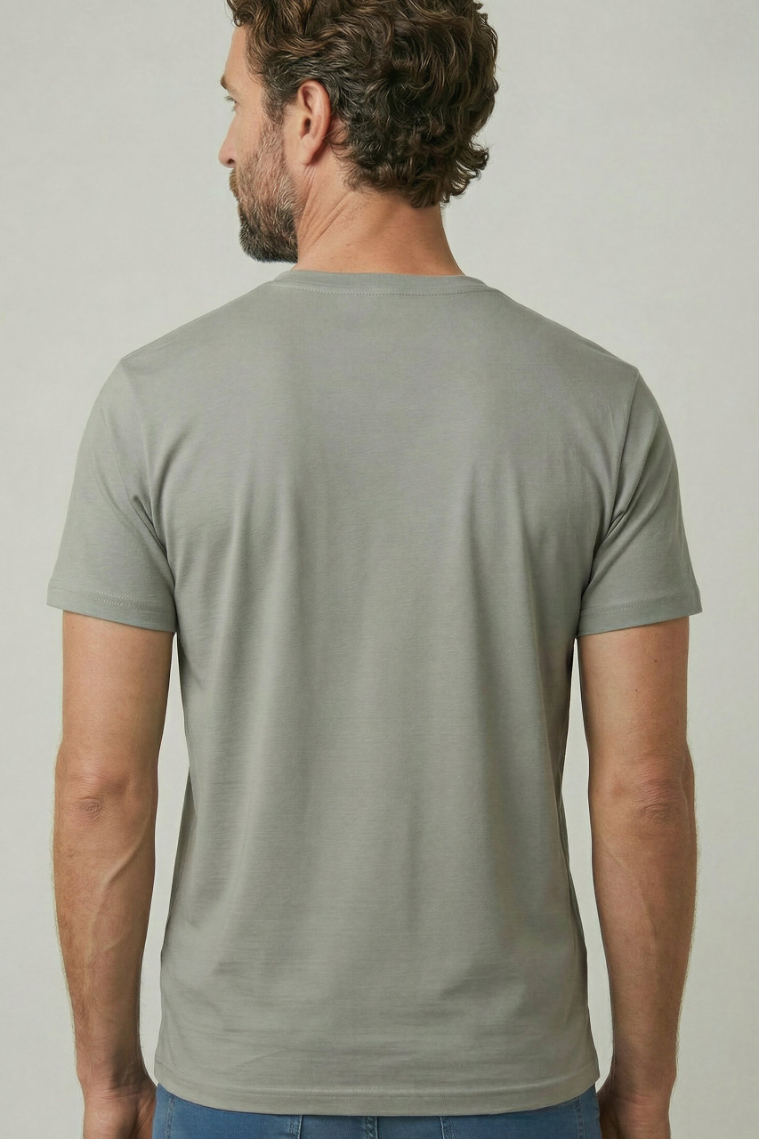 Derbe T-Shirt Monkey Herren Grau GOTS Organic