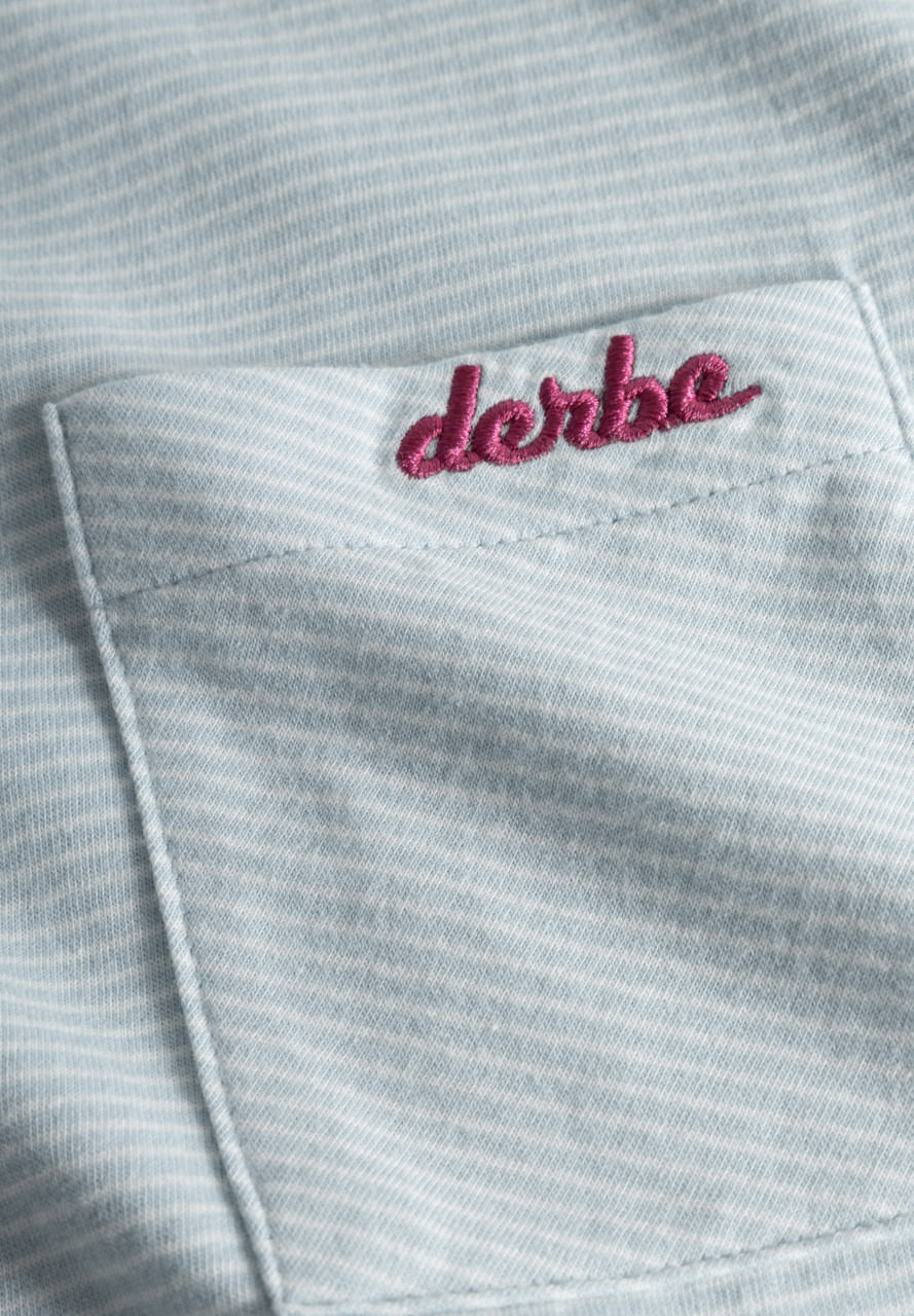 Derbe T-Shirt Multistriped Damen Hellblau
