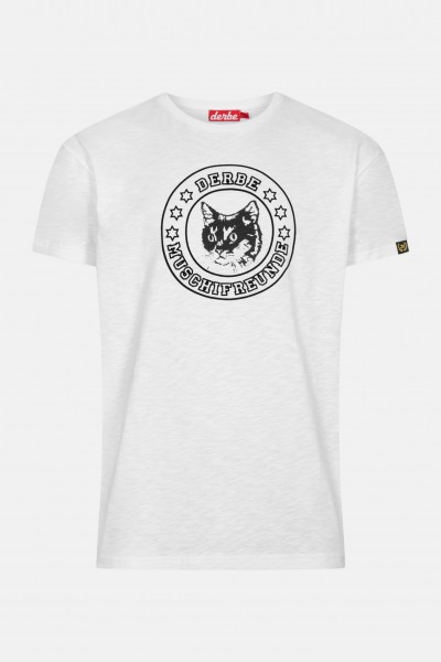 Derbe Muschifreunde Herren T-Shirt Weiß Derbe Muschifreunde Herren T-Shirt Weiß
