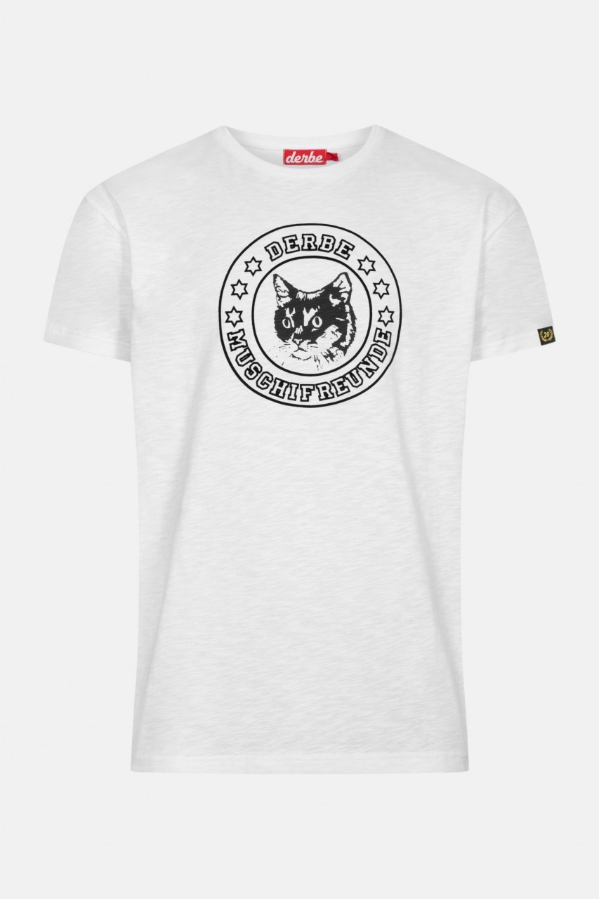 Derbe Muschifreunde Herren T-Shirt Weiß
