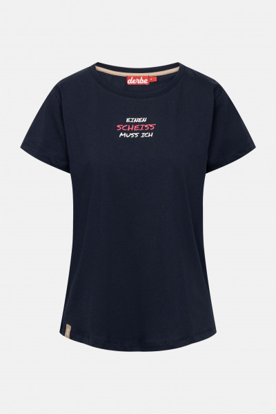 Derbe Muss ich Damen Shirt Navy Dunkelblau
