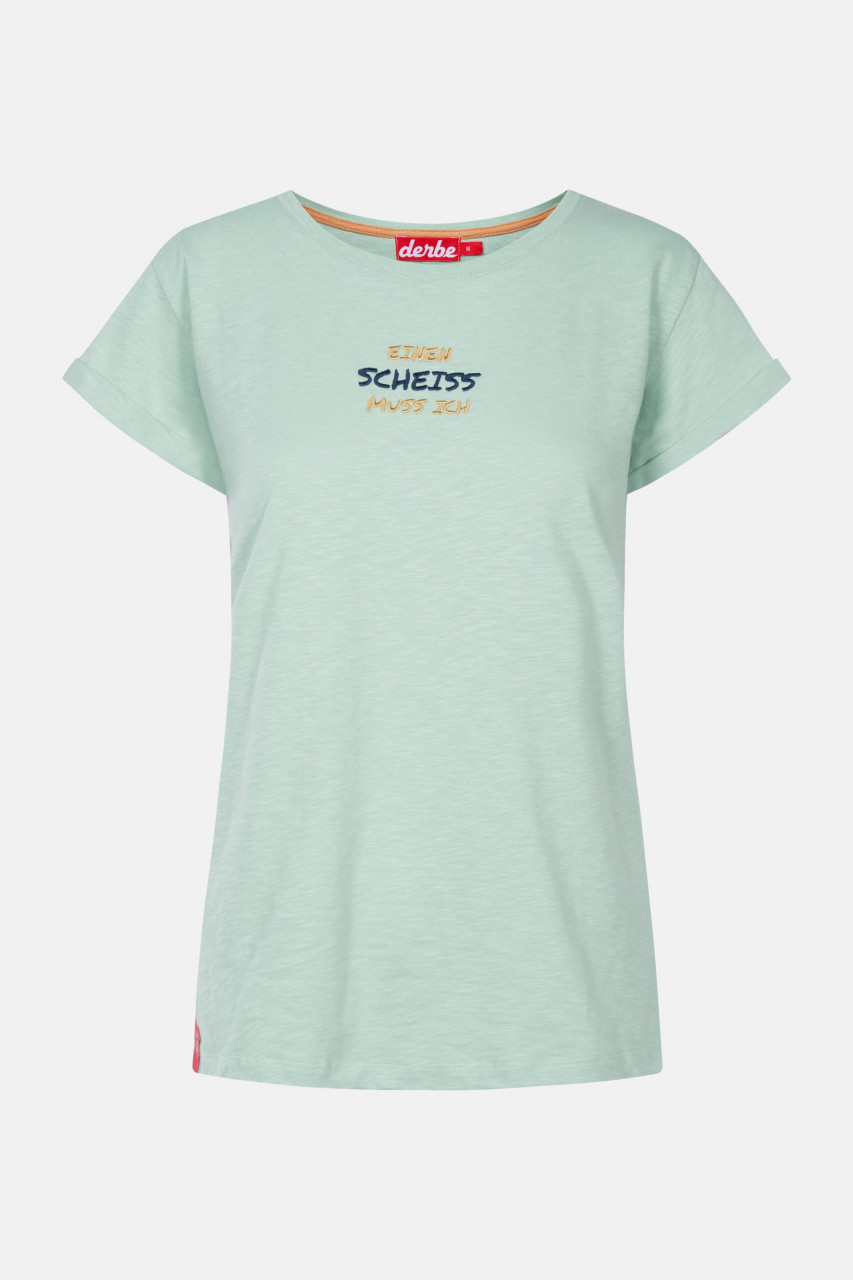 Derbe Muss ich Damen Shirt Slit Green Hellgrün