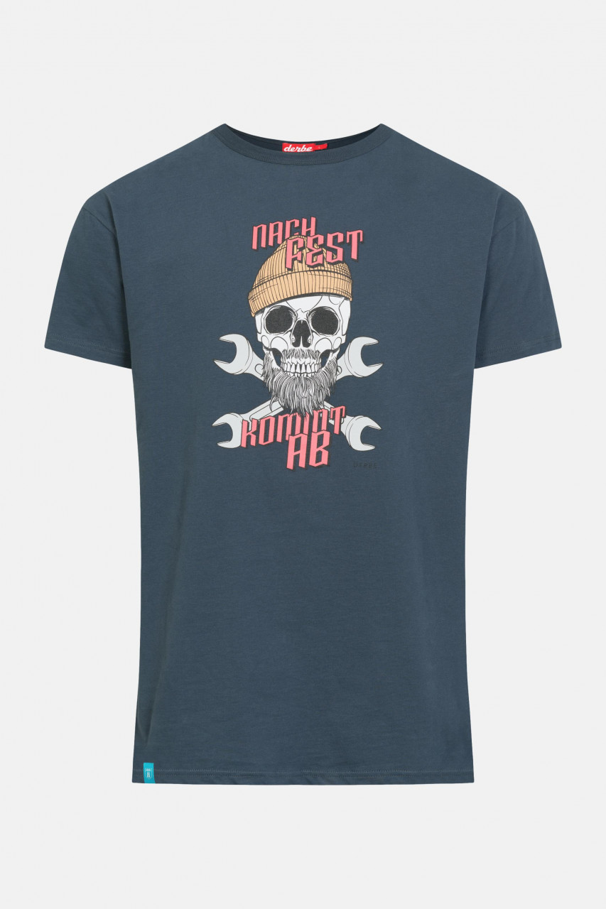 Derbe Nach fest kommt ab Herren T-Shirt Dunkelblau