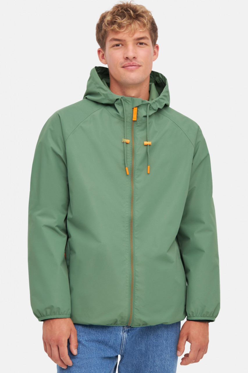 Derbe Regenjacke Packby Herren Grün Packbar