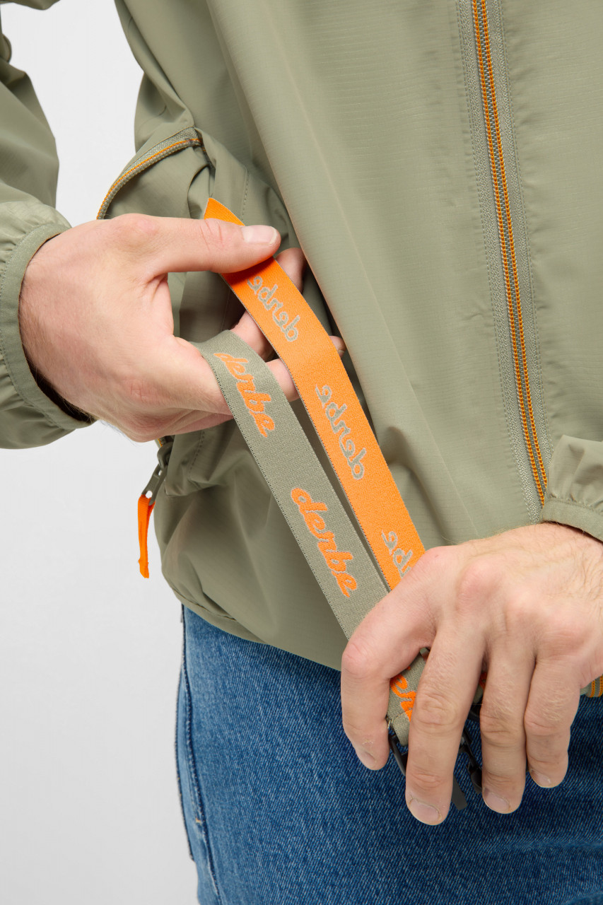 Derbe Übergangsjacke Packby Herren Hellgrün Wasserdicht