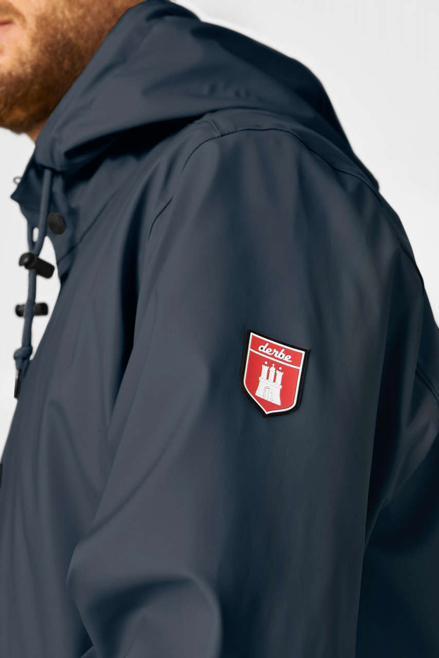 Derbe Passby Fisher Navy Dunkelblau Herren Regenjacke Friesennerz