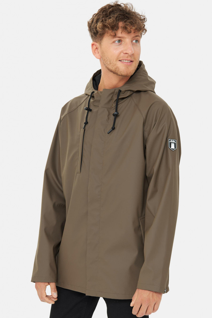Derbe Regenjacke Passby Plain Herren Braun