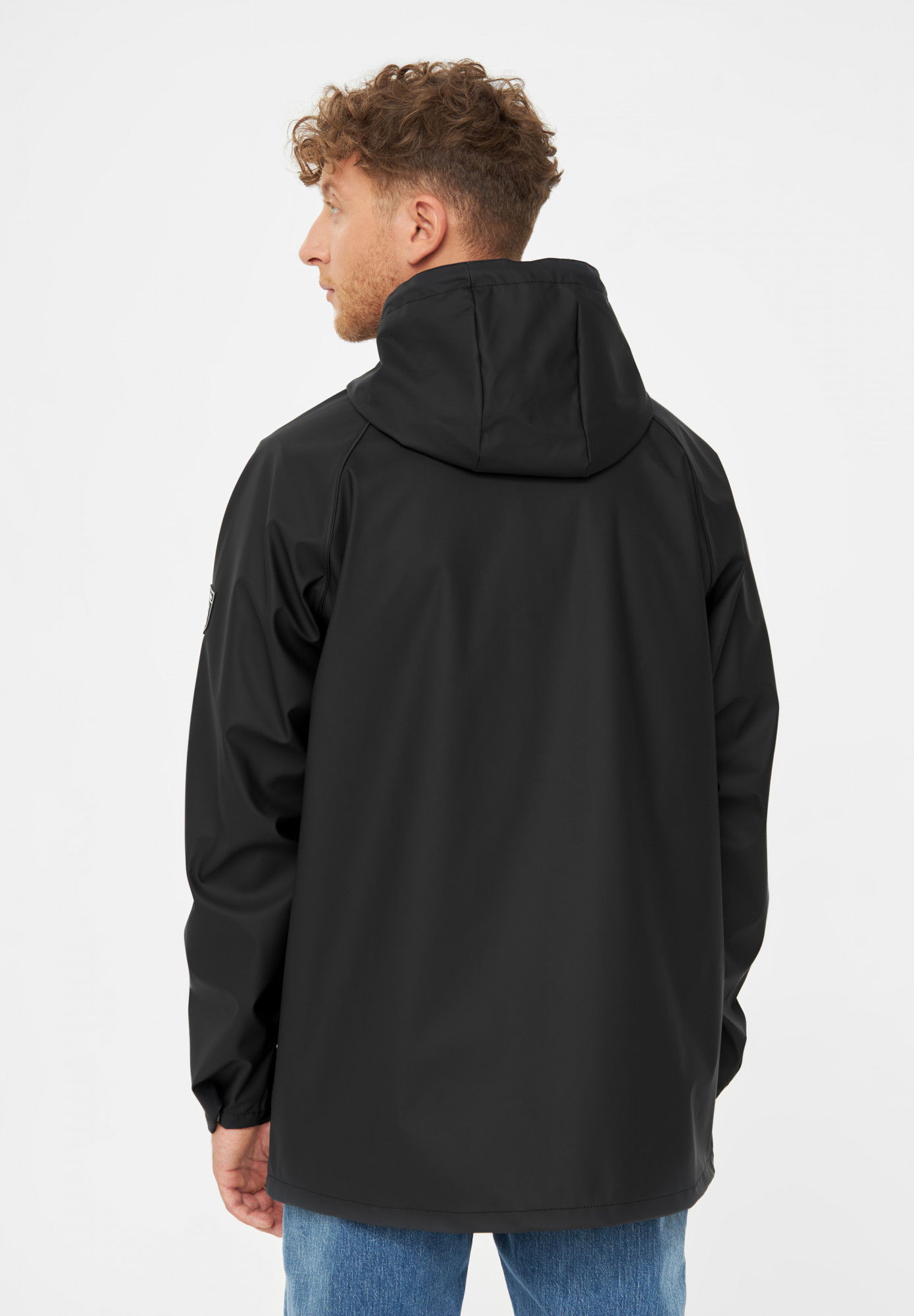 Derbe Regenjacke Passby Plain Herren Jet Black Schwarz