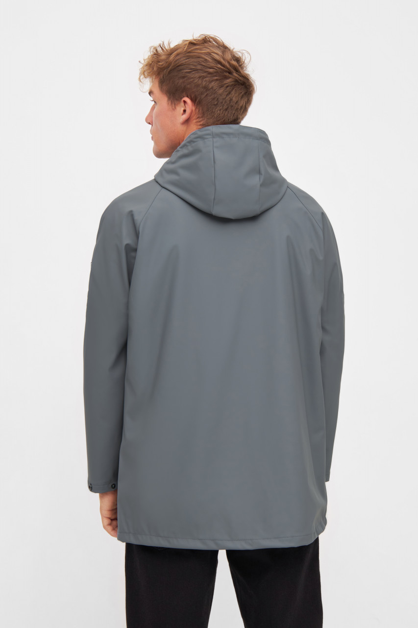 Derbe Regenjacke Passby Plain Herren Grau