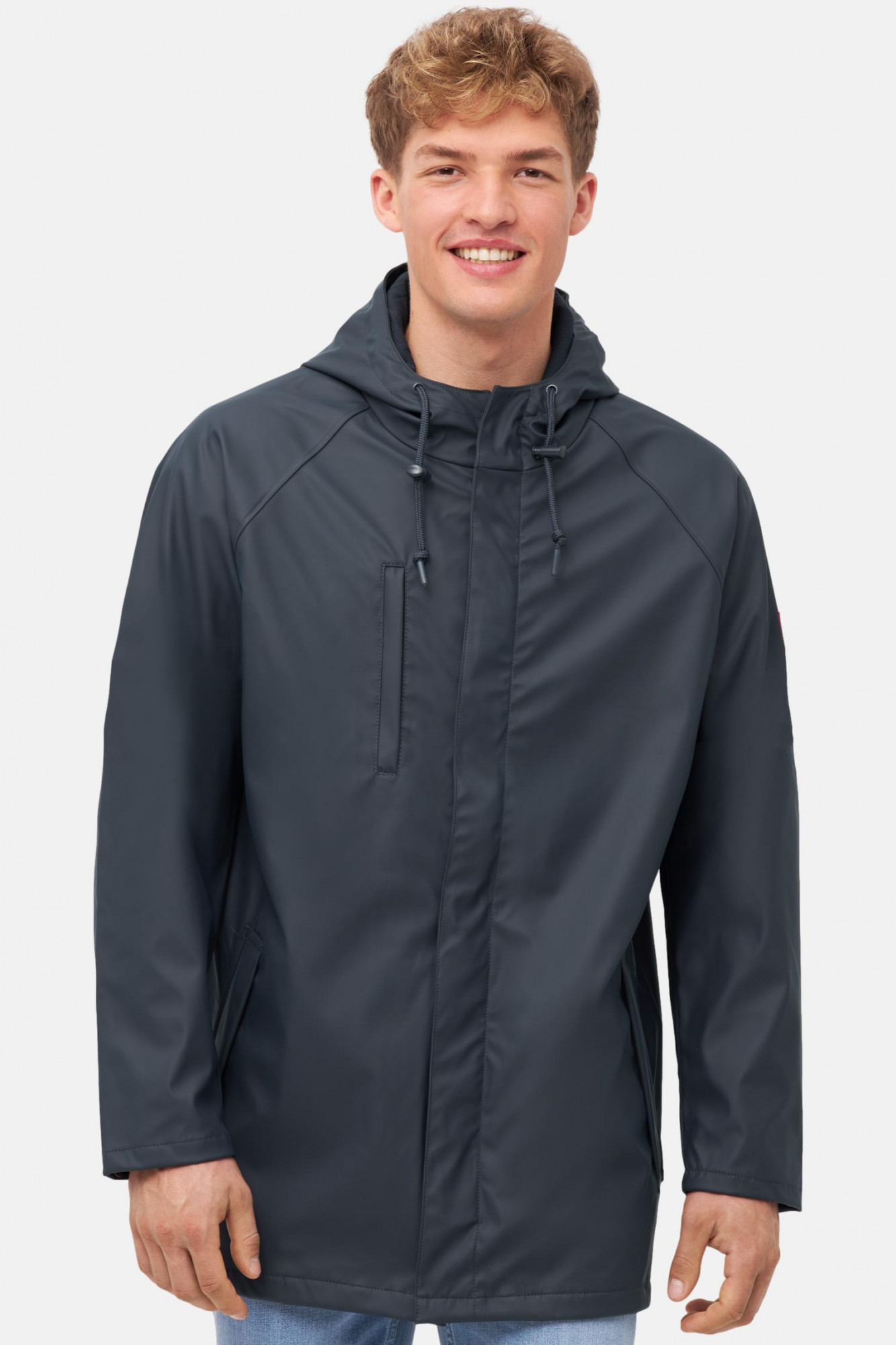 Derbe Regenjacke Passby Plain Herren Friesennerz Blau