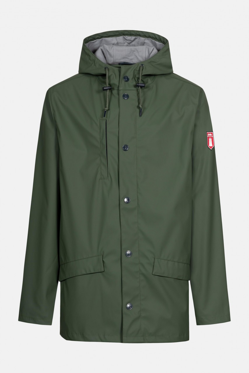 Derbe Passenger 2 Oliv Herren Regenjacke Grün