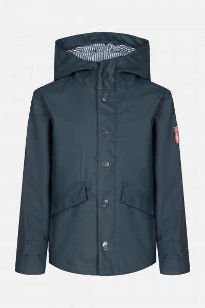 Derbe Passenger Fisher Kids Navy Blue Striped Kinder Regenjacke Blau Derbe Passenger Fisher Kids Navy Blue Striped Kinder Regenjacke Blau
