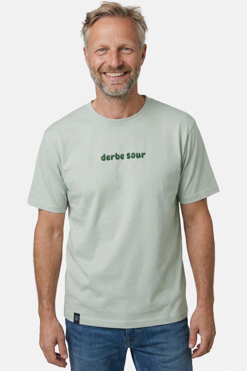 Derbe T-Shirt Peasy Squeezy Grün Türkis GOTS Organic