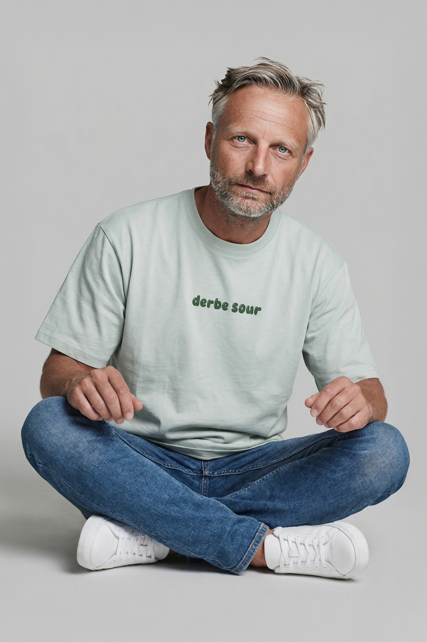 Derbe T-Shirt Peasy Squeezy Grün Türkis GOTS Organic