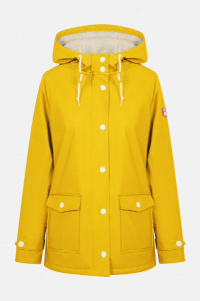 Derbe Pensholm Damen Regenjacke Yellow Gelb Gefüttert Derbe Pensholm Damen Regenjacke Yellow Gelb Gefüttert