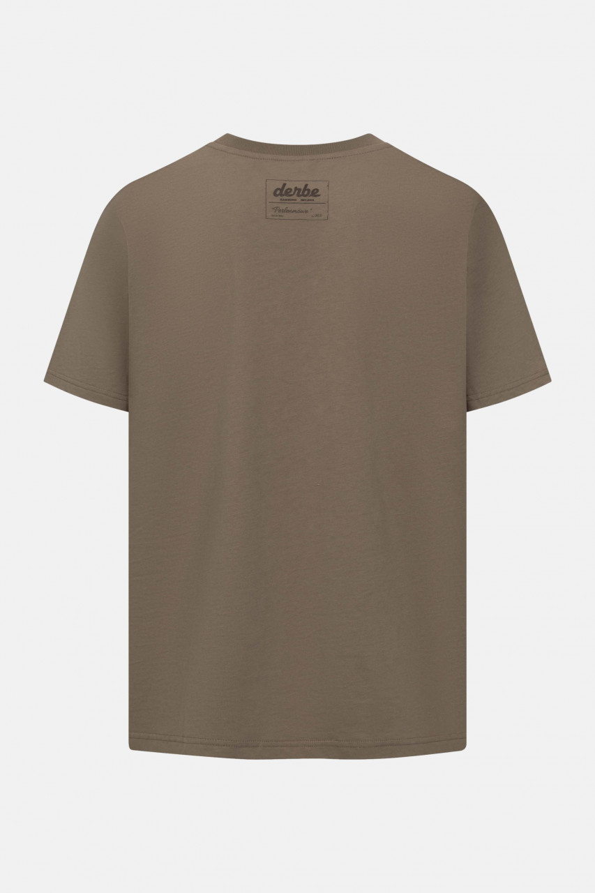 Derbe T-Shirt Perlenmöwe Braun GOTS Organic