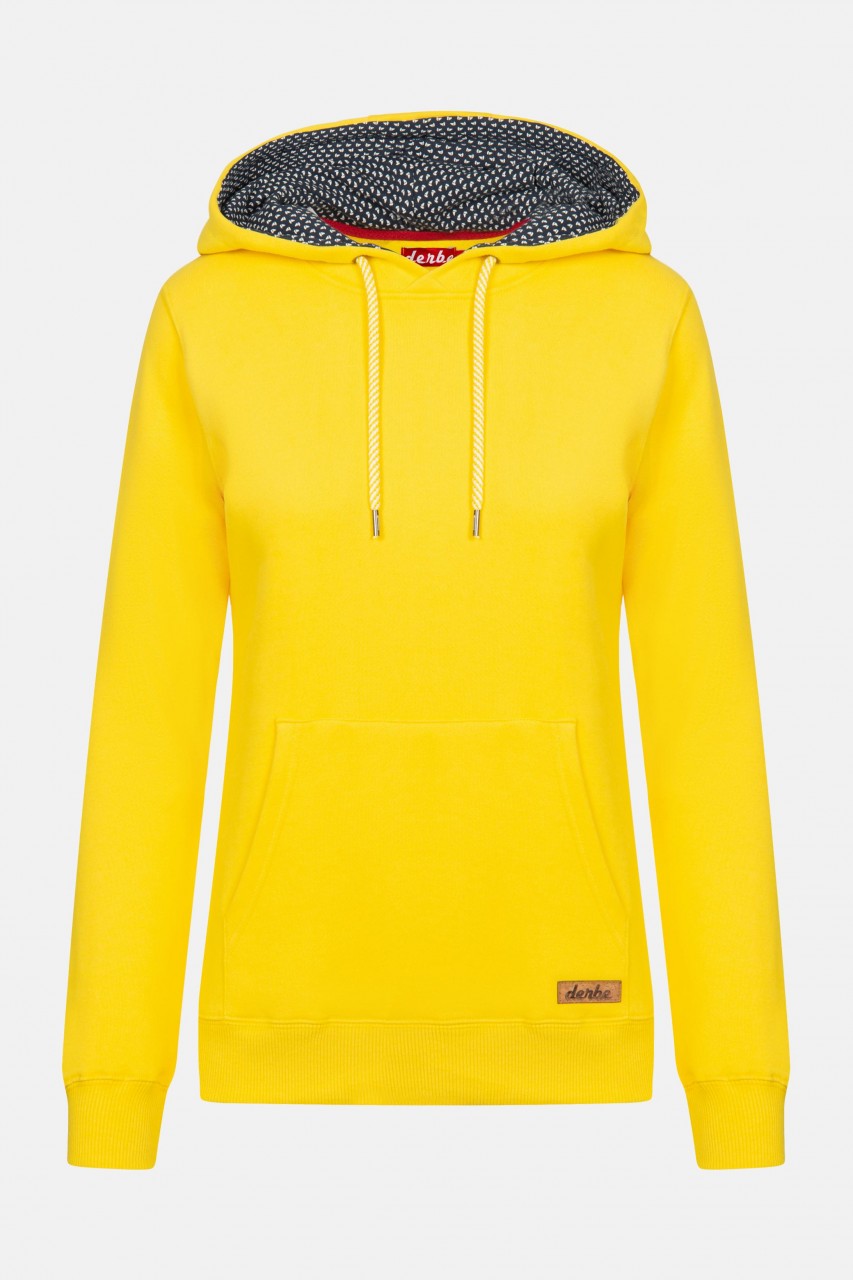 Derbe Petite Ship Damen Hoody Kapuzenpullover Gelb