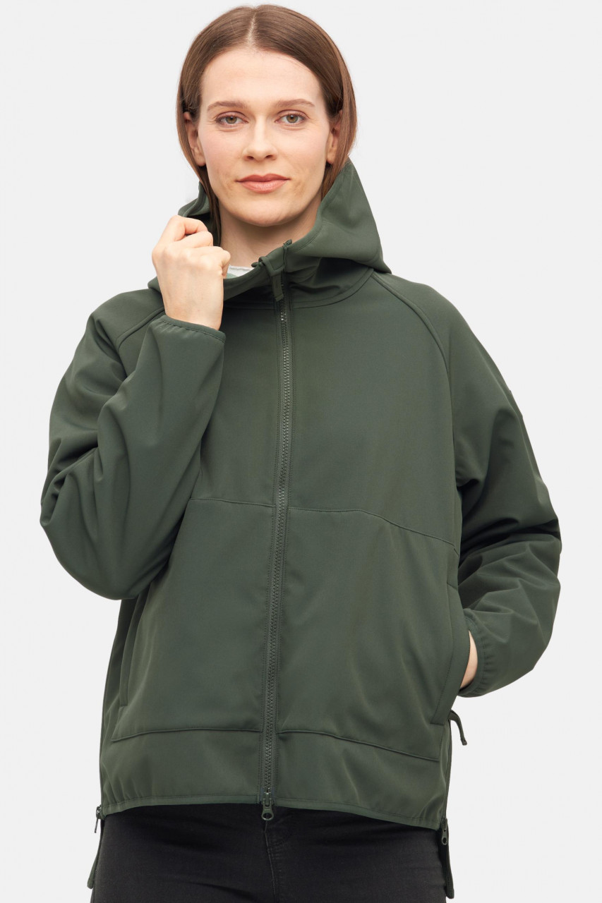 Derbe Softshelljacke Peutby Damen Dunkelgrün