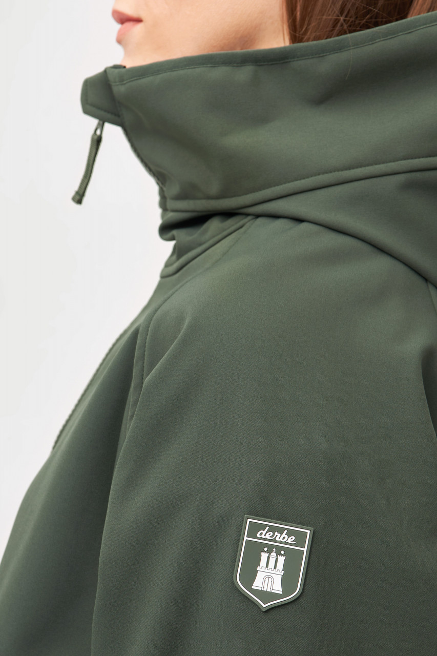 Derbe Softshelljacke Peutby Damen Dunkelgrün