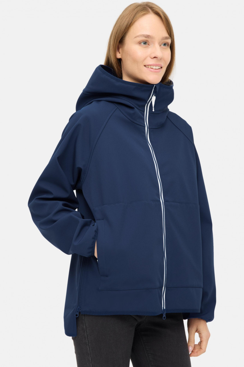 Derbe Softshelljacke Kurz Peutby Damen Blau