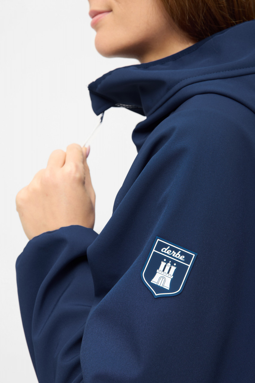 Derbe Softshelljacke Kurz Peutby Damen Blau