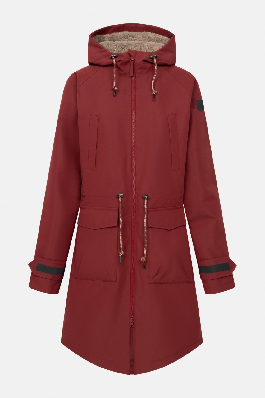 Derbe Winter Regenjacke Phoebholm Dog Damen Rot Hundejacke