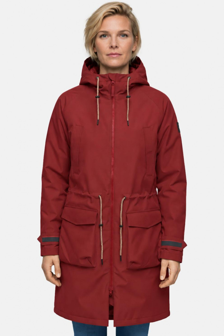 Derbe Winter Regenjacke Phoebholm Dog Damen Rot Hundejacke