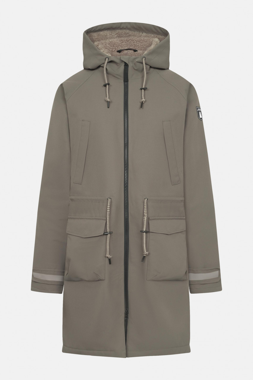 Derbe Winter Regenjacke Phoebholm Dog Damen Braun Oliv Grün Hundejacke