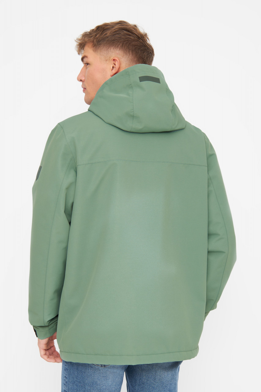 Derbe Winter-Regenjacke Phoebholm Dog Herren Hellgrün Gefüttert Hundejacke