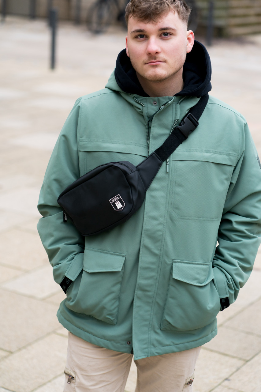 Derbe Winter-Regenjacke Phoebholm Dog Herren Hellgrün Gefüttert Hundejacke