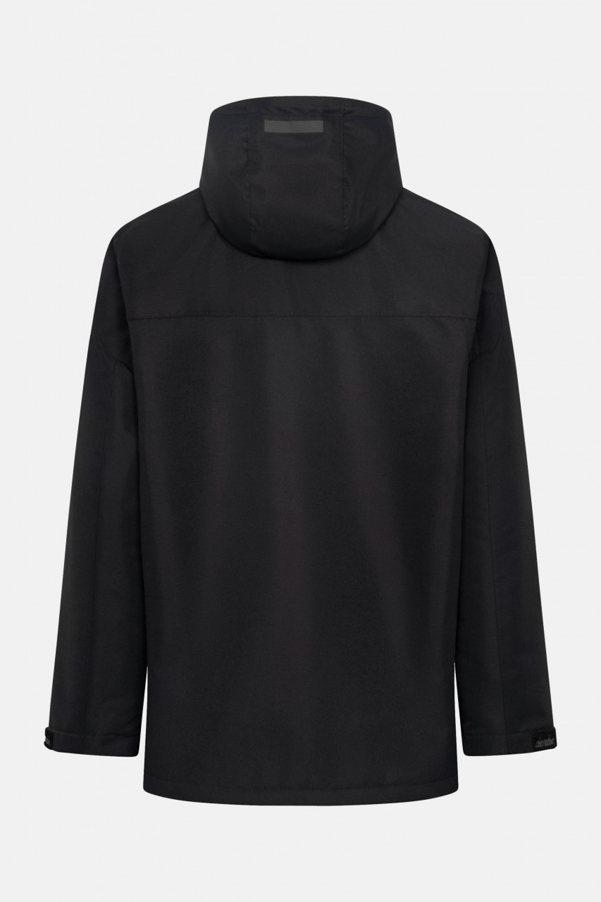 Derbe Winter Regenjacke Phoebholm Dog Herren Schwarz Warm Gefüttert